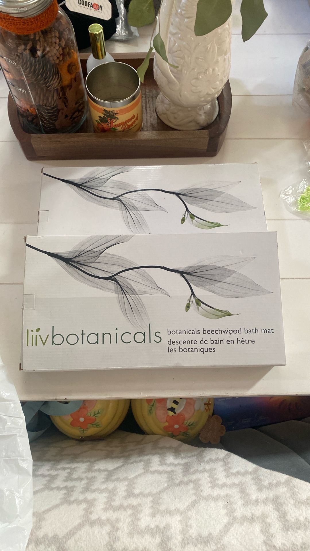 Teak Shower Mats. (2) 