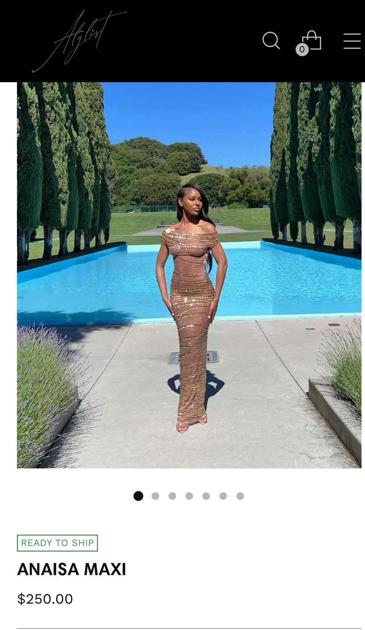 Brand NEW Elegant Gold Dress