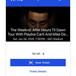 The Weeknd Concert Tickets 