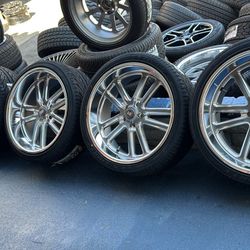 WHEELS US MAGS 22” STAGGERED CHEVY OBS 