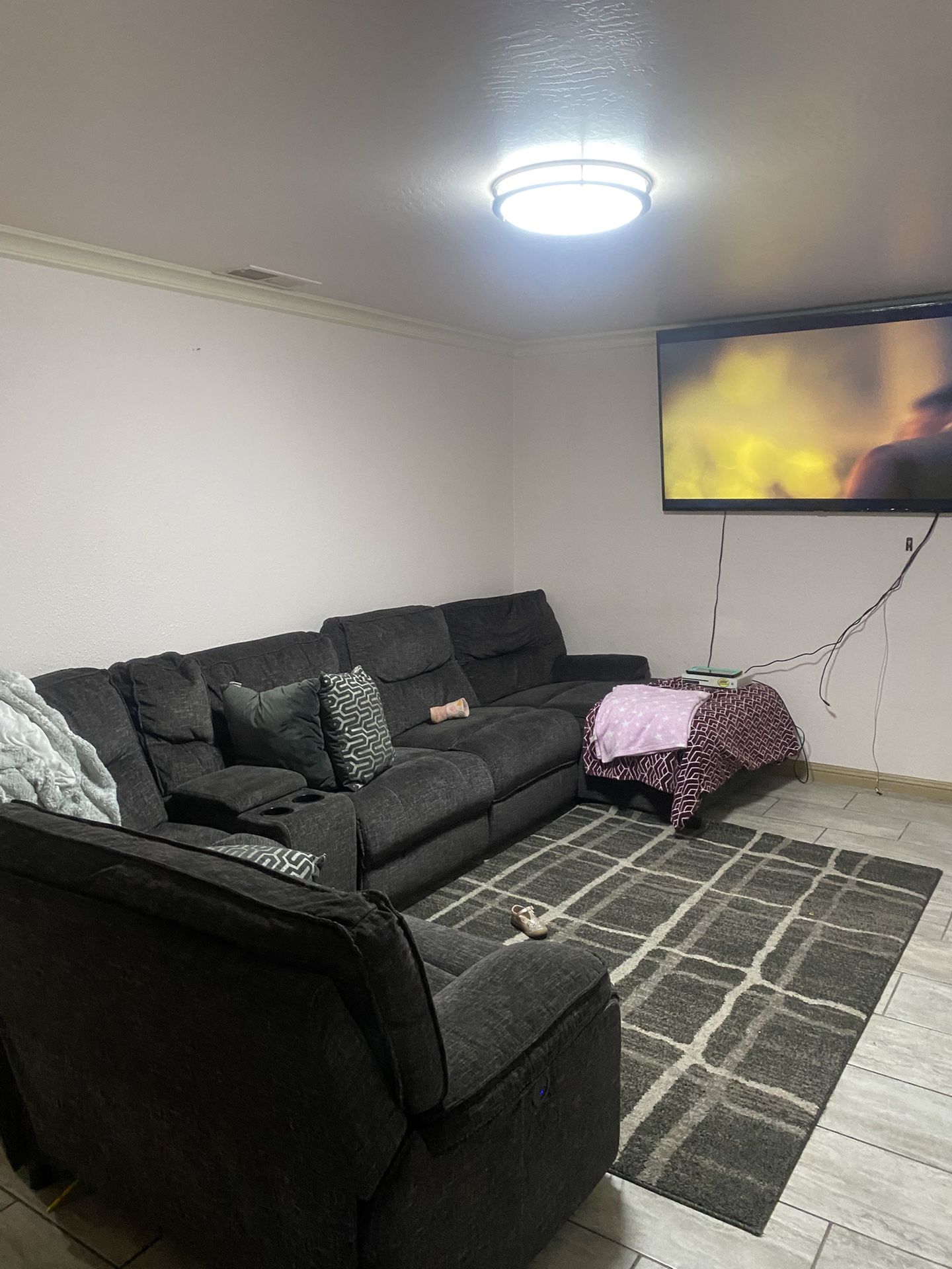Sectional Couch Set All Electric