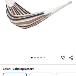 Coffee Stripe Hammock Holds 400 Lb