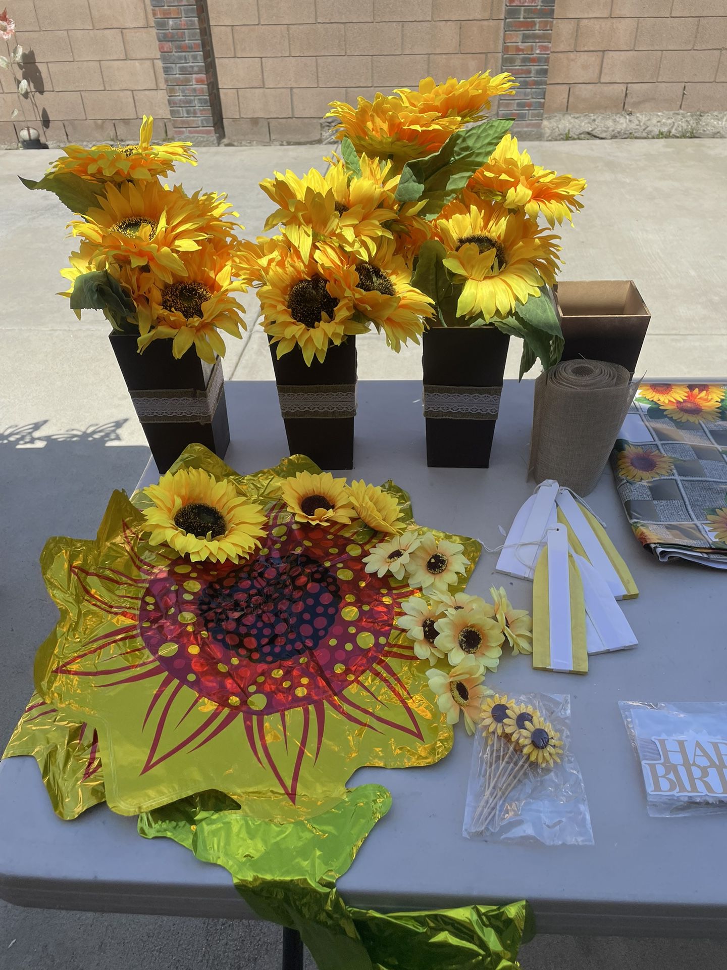 Sunflower Theme Party Decorations 