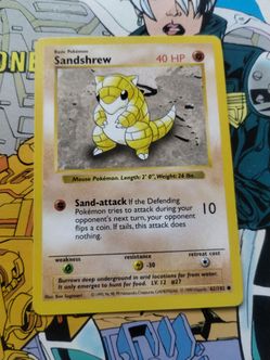 1999 Pokémon Base Set Sandshrew (62/102)