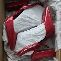 Jessica Simpson Red Patent Slingback Heels – Size 7