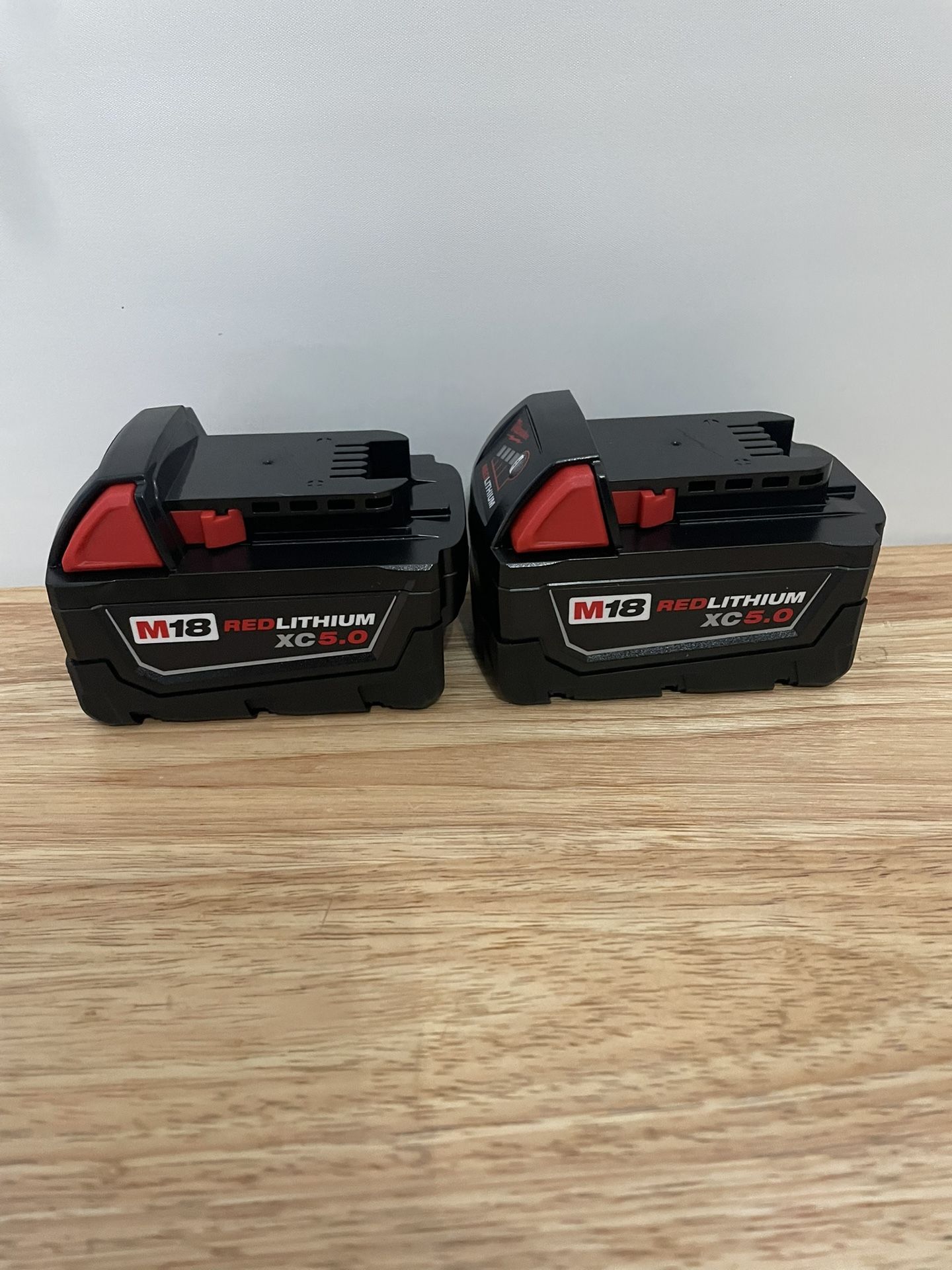 New Milwaukee Batteries M18 XC 5.0 ($69 Each-Cada Una)