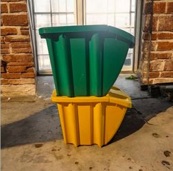 Green & Yellow Outdoor Storage Totes