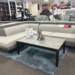 Gray L-shaped Sectional (available In Multiple Colors) Brand New & In Box Furniture Close out