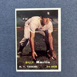Vintage 1957 Topps #62 Billy Martin. Negotiable