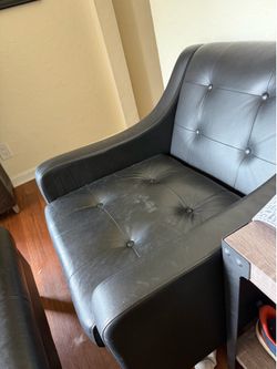 Couch ottoman and a chair