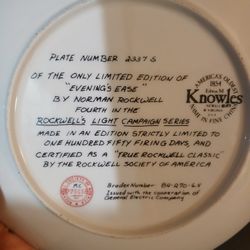 Norman Rockwell Plate