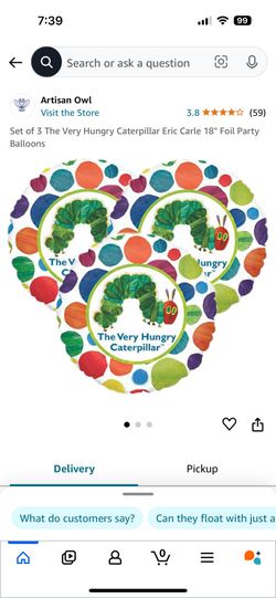 Hungry caterpillar Balloons