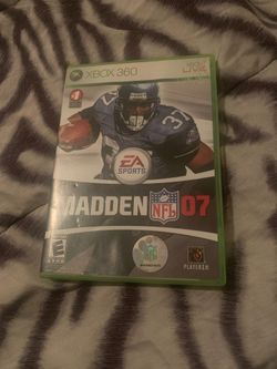 Xbox 360 madden NFL 07