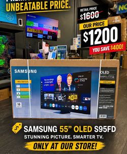 SAMSUNG 55 INCH S95F  OLED SMART NEW 4k TV