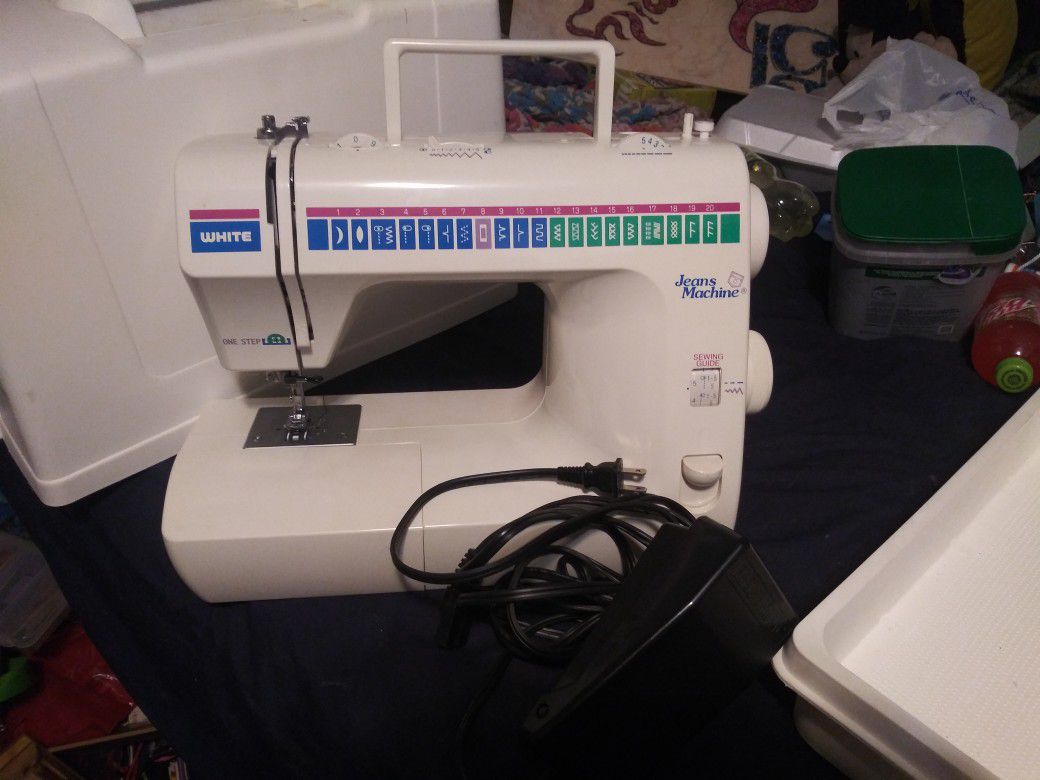 Older White Sewing Machine