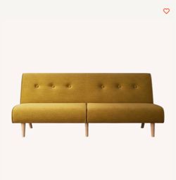 Yellow MCM futon couch