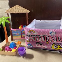 Barbie Tiki Hut, Swimming Pool And Sandbox