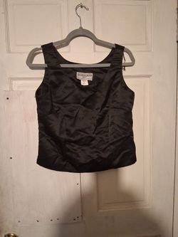 Jessica HOWARD BLACK SHIRT PETITE 10P