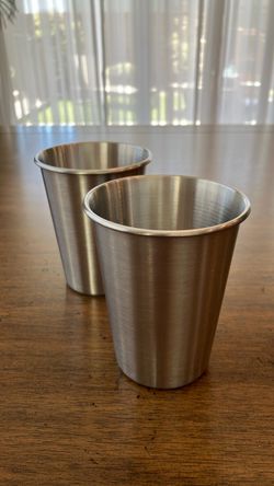 Set of 2 Stainless Steel Cups / Tumblers (SUS304)