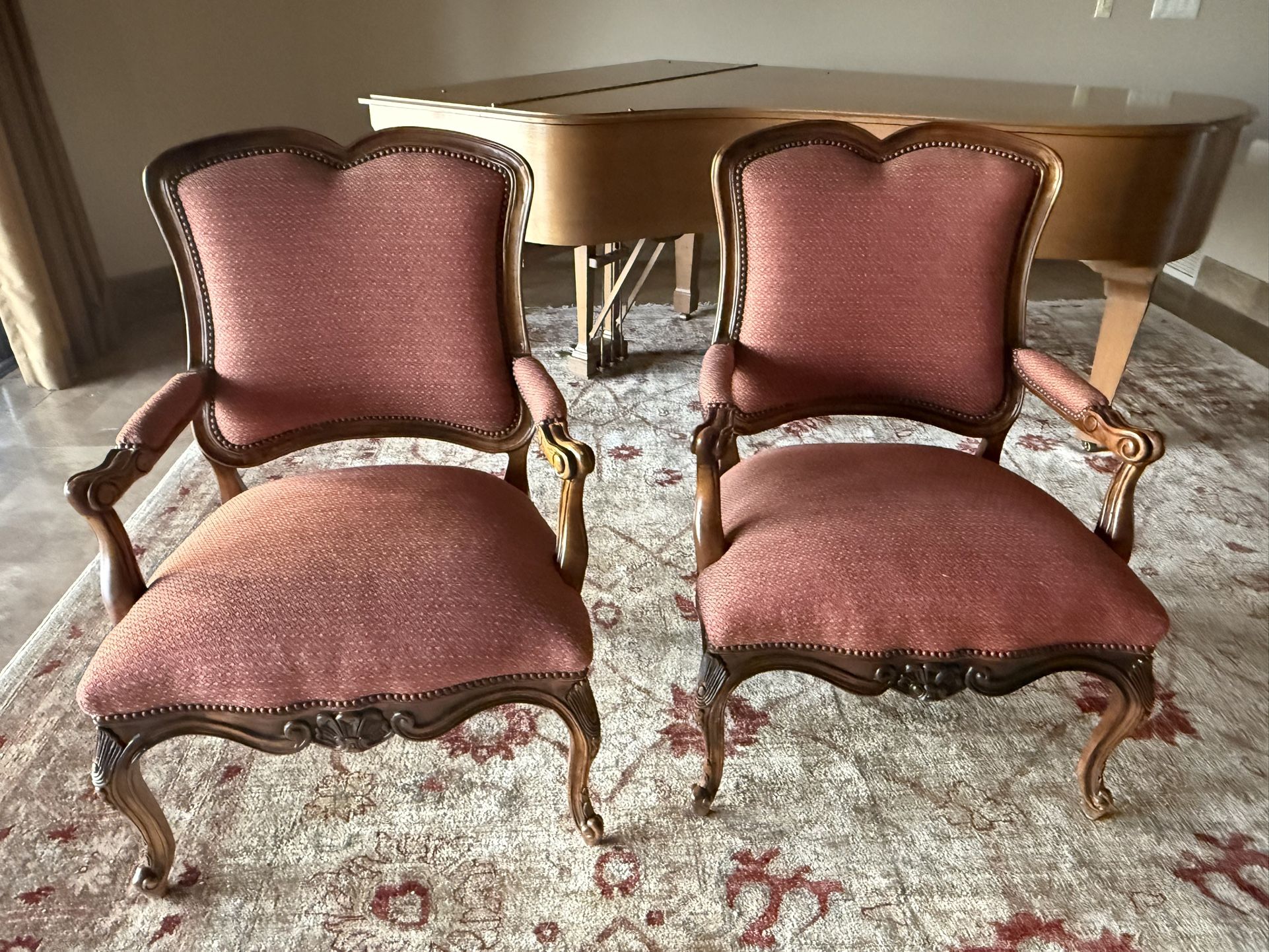 Pair Of Elegant Carved Chairs