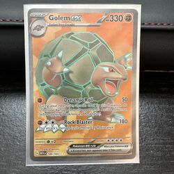 Golem Ex Full Art Pokemon 151 Card
