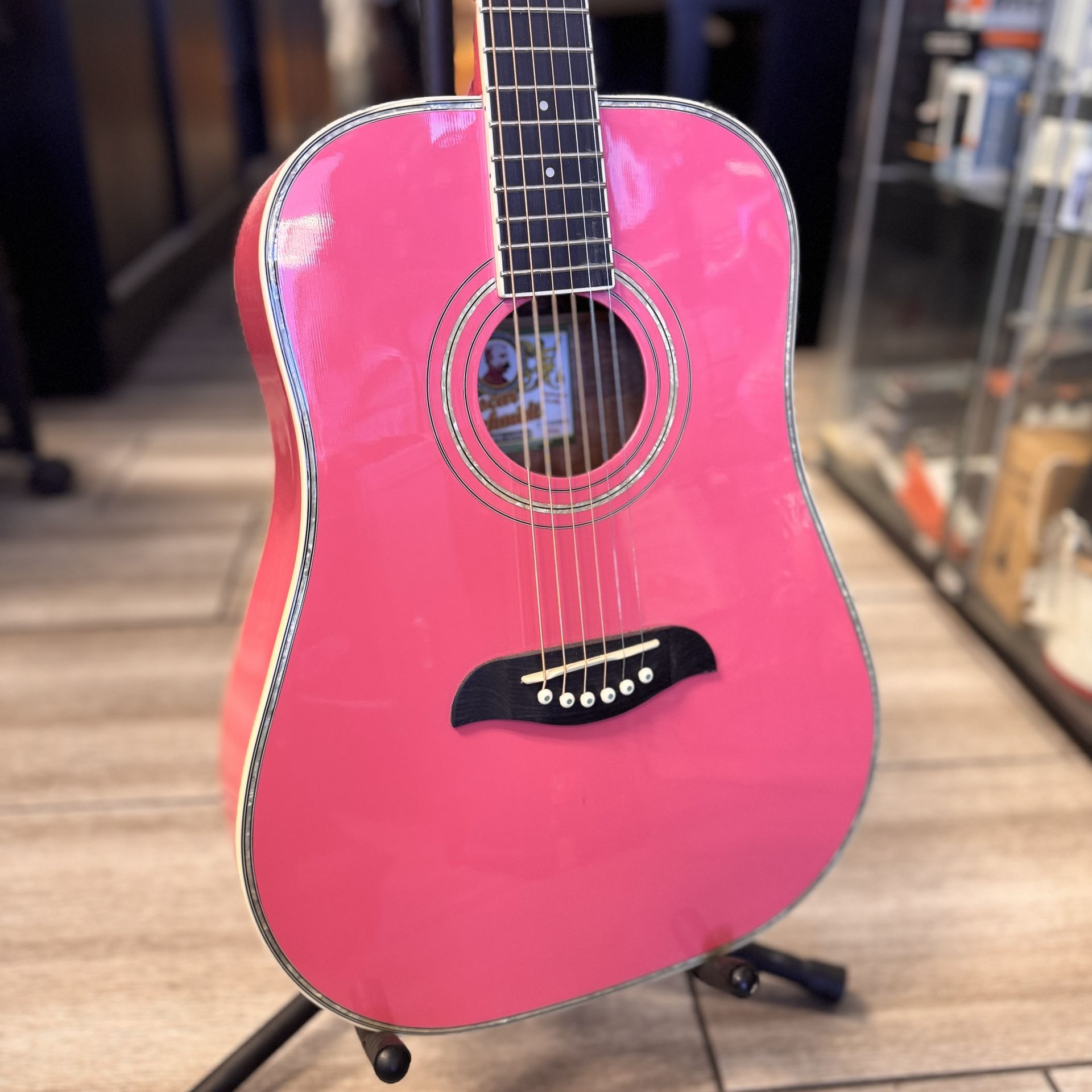 SALE Oscar Schmidt 3/4 Size Acoustic Guitar Paint Cracking