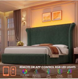 Upholstered King sized Bed Frame
