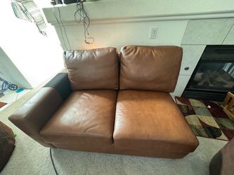 Leather Love Seat For for ($20)