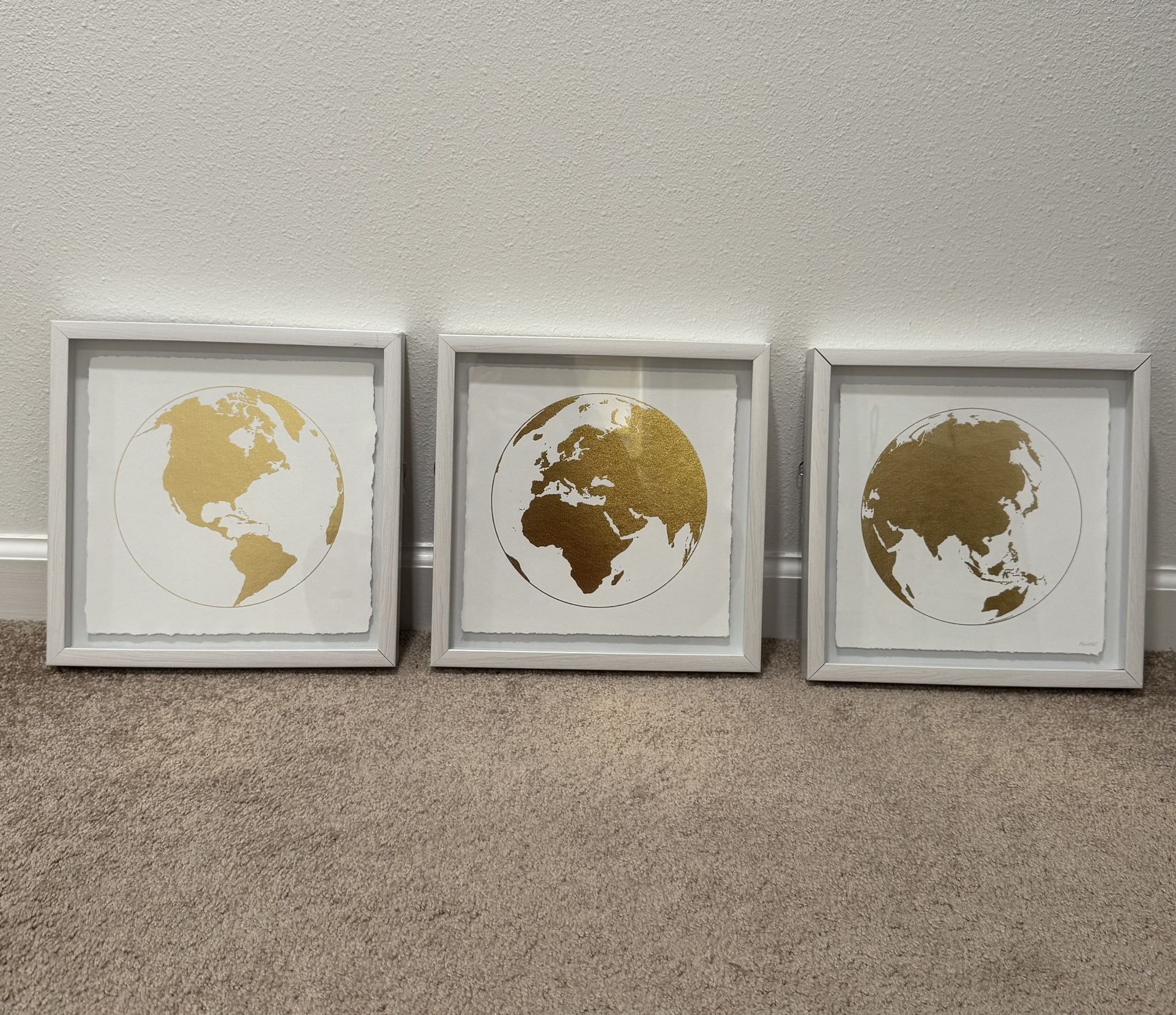 Marmont triptych wall art. 3 square pictures