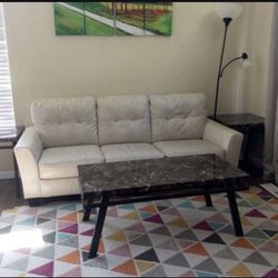 Beautiful Granite Look Coffee Table With 2 Side Tables