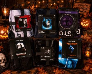 🎃 Set of 6 Halloween Horror Throw Blankets | Michael Myers, Ghost Face & More | Brand New 👻