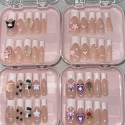handmade glue  on nails 