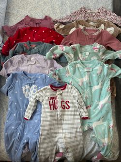 Baby girl pajamas size 9 months