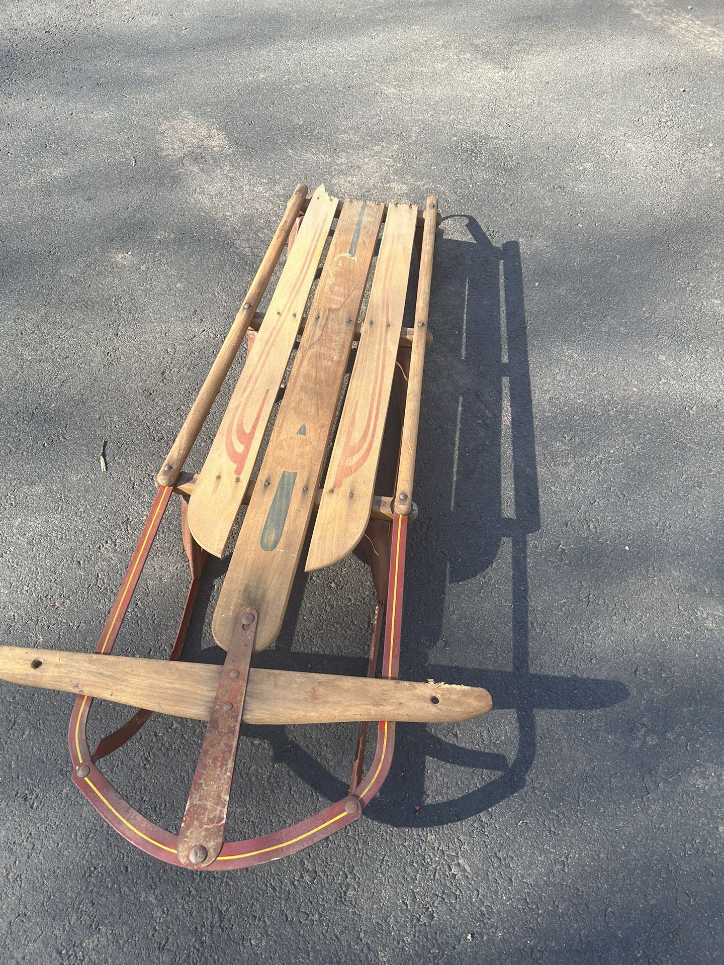 1950’s K-Champion Antique wooden Sled