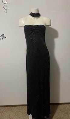 Size 9/10 Jessica McClintock sparkly muted leopard print dress