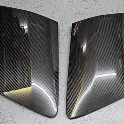  AUDI R8 CARBON FIBER SIDE BLADE QUARTER VENT PANEL TRIM FENDER WING OEM GENUINE