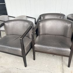 Large Pleather Club/Lounge Chair