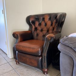 Brown Leather Couch