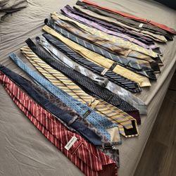 Various High End Name Brand Silk Ties and Neckties!  Amazing Deal at $10 each!  Retail from $80-$150!