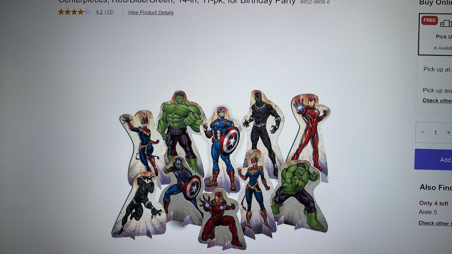 Avengers Party Supplies