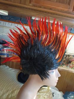 Punk mowhock wig