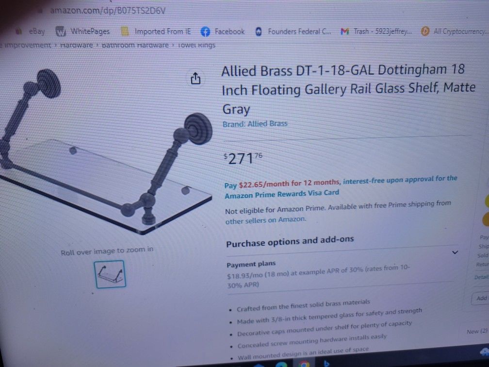 Floating Glass Shelf