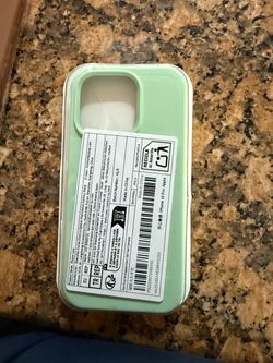 iPhone 16 Pro Silicone Case – Mint Green