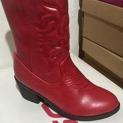 Girls red Cowboy Boots 
