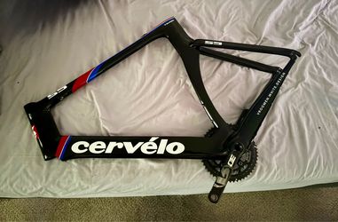 Cervélo S5 VWD Team Carbon Road Bike Frame / Frameset w/ FSA SL-K Crank & Rotor Q-Rings