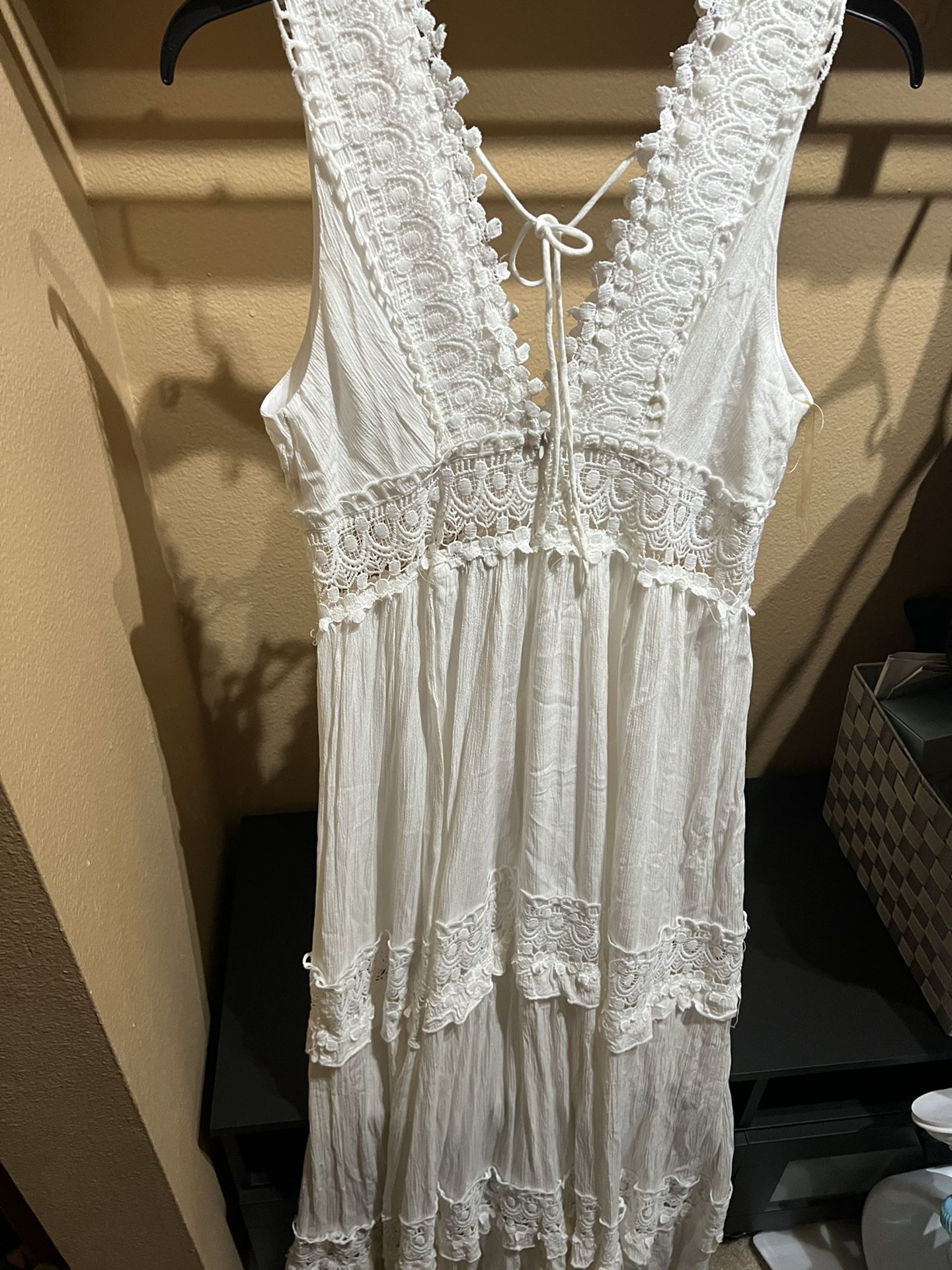 White Summer Long Dress Brand New 