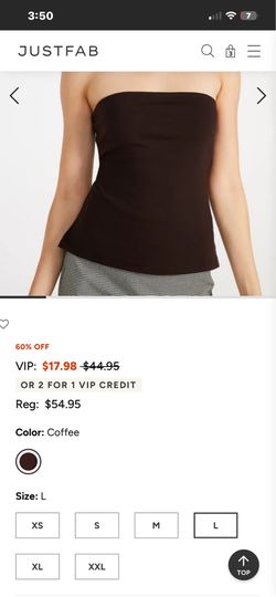 JUSTFAB Ponte Tunic Tube Top