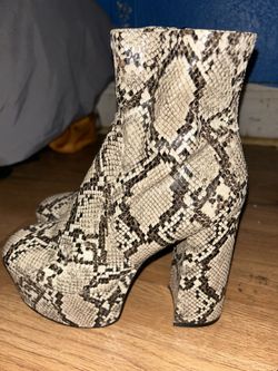 snake skin boots