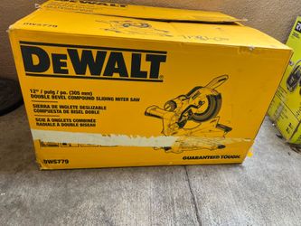 DEWALT 15 Amp Corded 12 in. Double Bevel Sliding Compound Miter Saw, Blade Wrench and Material Clamp
