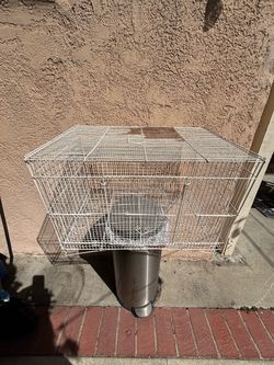 White Wire Pet Cage